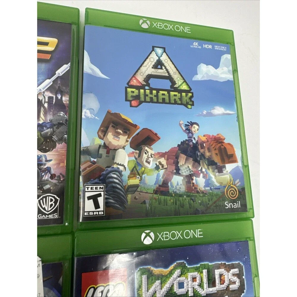 XBOX ONE LOT of 4 PixARK, Lego Worlds, Lego Marvel Super Heroes 2, Ninjago 2